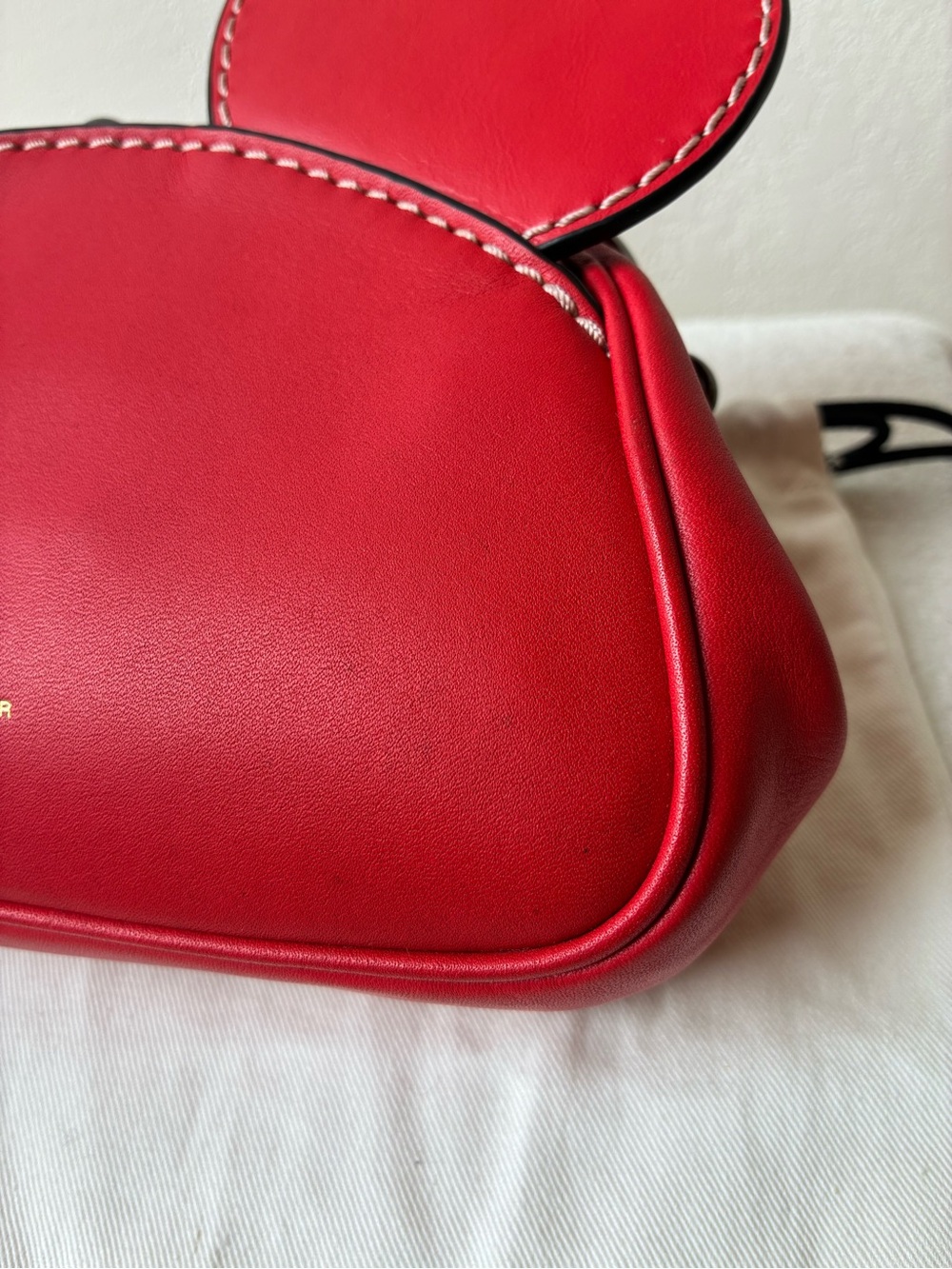 Coach 1941 x Disney Mickey Mouse Ears Red Kisslock Wristlet/Clutch - Picture 3 of 11